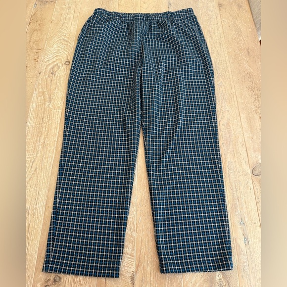 Lands' End Pajama Pants Mens Large Plaid elastic waist sleepwear - Picture 1 of 3